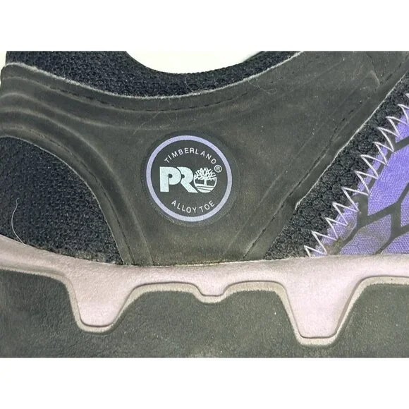 Timberland PRO Womens Size 7 Powertrain Alloy-Toe ESD Work Shoes Purple Work - Picture 9 of 10